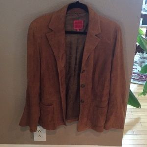 Cole Haan brown suede blazer/jacket